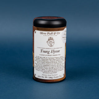 young hyson loose 250th anniversary of the declaration of independence commemorative tin front