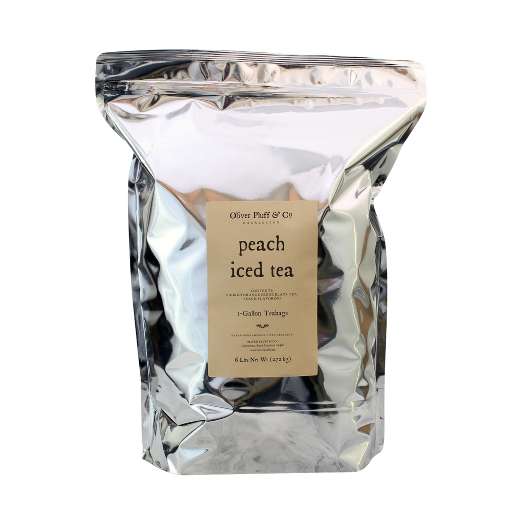 Peach Iced Tea - 96 One-Gallon Teabags – Oliver Pluff & Co