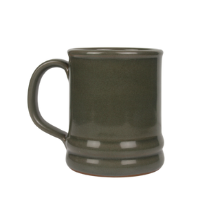 back of sage green ceramic mug