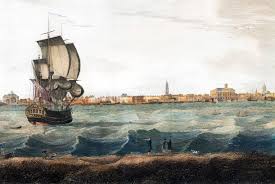 google image of old sailboat on blueish waves 