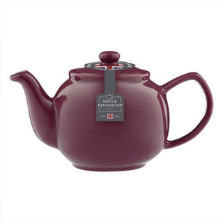 maroon tea pot