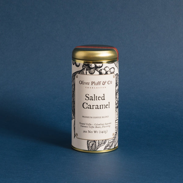 Salted Caramel Ground Coffee Tin – Oliver Pluff & Co