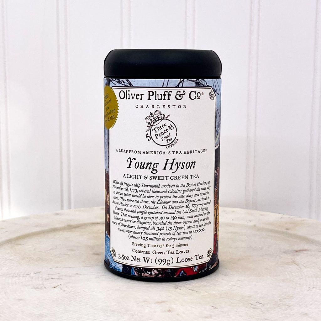 250th Anniversary of the Boston Tea Party Young Hyson Loose Tea Commemorative Tin