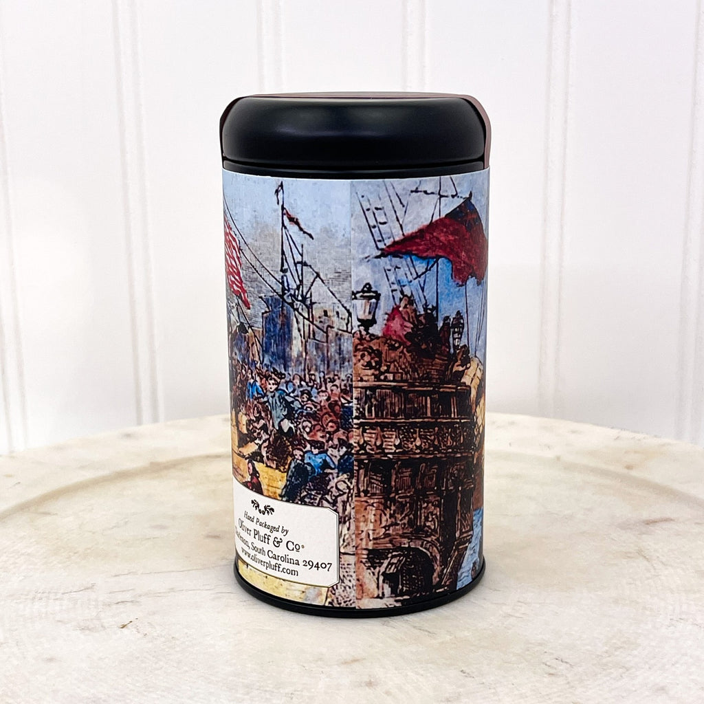 250th Anniversary of the Boston Tea Party Colonial Bohea Loose Tea Commemorative Tin