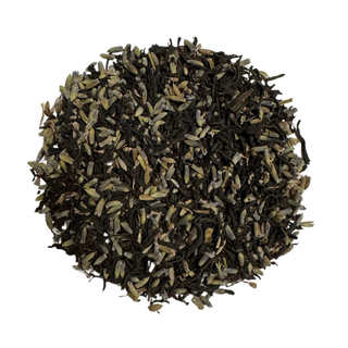 Tea leaves on a white background