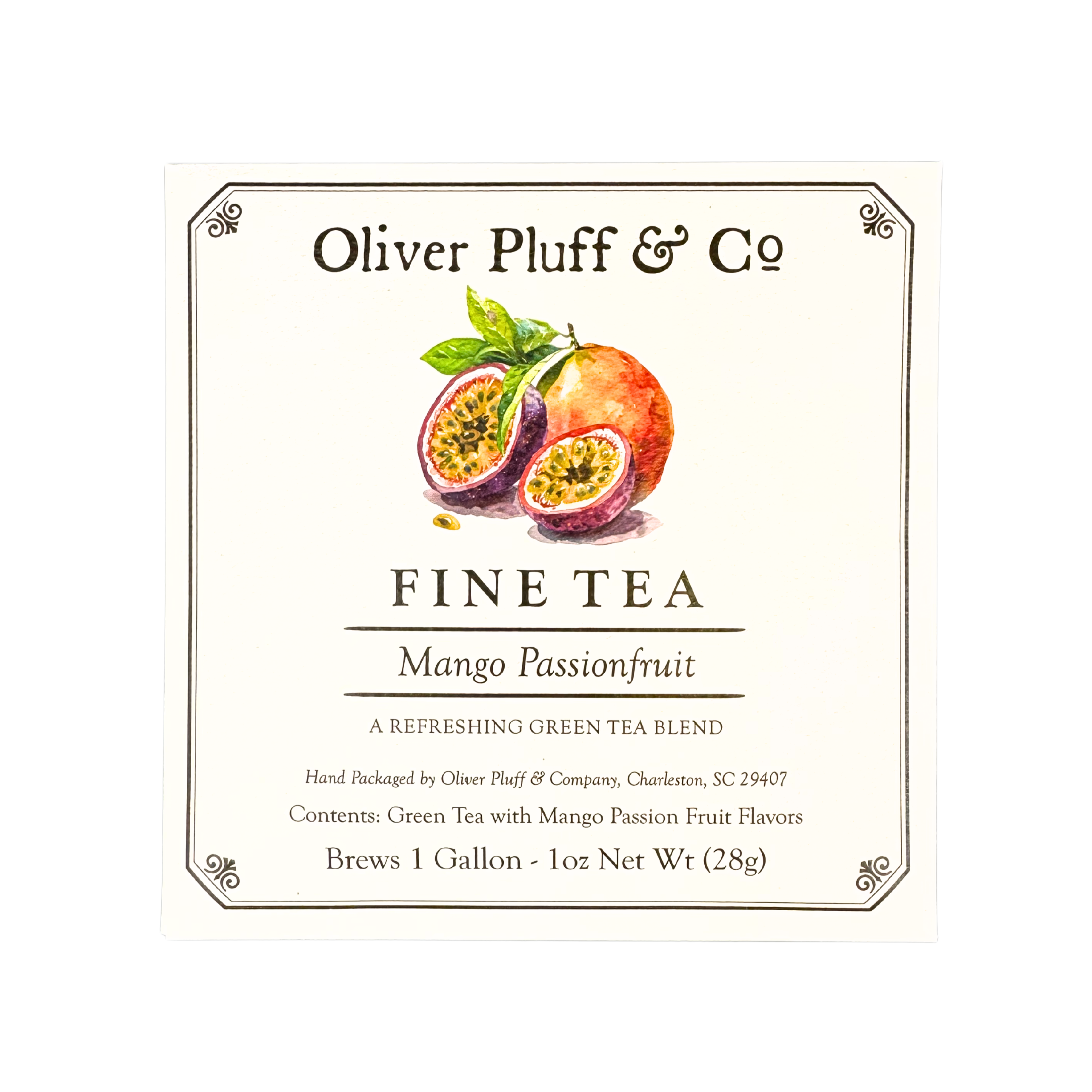 Mango Passionfruit Iced Tea - 1 Gallon Envelope – Oliver Pluff & Co Mango Passionfruit Iced Tea - 1 Gallon Envelope – Oliver Pluff & Co