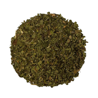 peppermint leaves on a white background