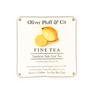 picture of the exterior envelope for 1 gallon southern style iced tea packet; says a refreshing black tea 