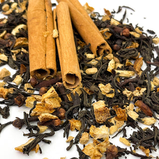  Cinnamon Sticks, Black Tea, Ginger, Lemon Peel, Cloves, Bergamot