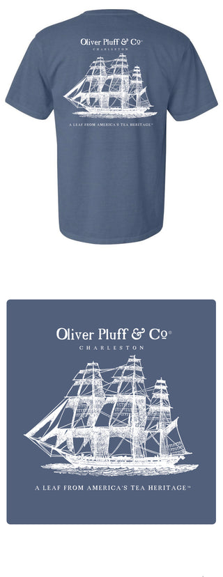 Oliver Pluff T-Shirt Blue Jean Color