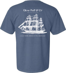 Oliver Pluff T-Shirt in Blue Jean Color